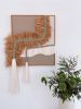 Cascade Linen framed wall art | Macrame Wall Hanging in Wall Hangings by Ranran Design Studio by Belen Senra. Item made of bamboo with cotton works with minimalism & contemporary style