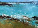 Rising Tide Coastal Seascape Painting on Canvas | Oil And Acrylic Painting in Paintings by Filomena Booth Fine Art. Item made of canvas works with contemporary & coastal style