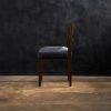 Exotic Wood and Leather Side Chair from Costantini, Renzo | Dining Chair in Chairs by Costantini Design. Item composed of wood and fabric