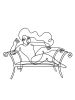 Wire Sculpture Figures - Interior Scenes | Sculptures by Wired Sculpture Studios. Item composed of steel compatible with contemporary and modern style