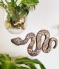 Serpent, Wood snake art | Wall Sculpture in Wall Hangings by Studio Wildflower | Utah in Salt Lake City. Item composed of oak wood in boho or eclectic & maximalism style
