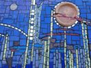 Beyond City Limits | Wall Sculpture in Wall Hangings by Gila Mosaics Studio. Item composed of ceramic and glass in contemporary or modern style