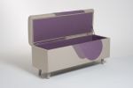 Tamara for Amelie - Upholstered Blanket Box | Ottoman in Benches & Ottomans by Sadie Dorchester. Item composed of fabric