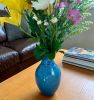 Sapphire Crystalline Vase | Vases & Vessels by Bikki Stricker. Item composed of ceramic