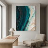 Continental Dropoff — Abstract Oceanic Canvas Art | Prints in Paintings by Alpenglow Workshop. Item composed of canvas compatible with contemporary and coastal style