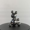 Small Stainless Steel Bear 'Sandy' | Sculptures by IRENA TONE. Item composed of steel in minimalism or art deco style