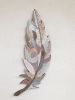 Mosaic feather wall hanging | Wall Sculpture in Wall Hangings by Julia Gorbunova. Item made of ceramic with glass