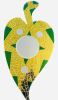 Madame in Bloom | Public Sculptures by Glass Mosaic Master | Fallbrook Public Library in Fallbrook. Item composed of wood & glass