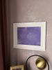Peony Violet flower | Mixed Media by IRENA TONE. Item in minimalism or eclectic & maximalism style