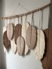 Large Macrame Feathers (10 Feathers) -multicolor | Macrame Wall Hanging in Wall Hangings by macramestories. Item made of wood with cotton works with boho & country & farmhouse style