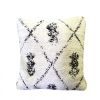 Set of 2-Hand Tufted Cotton Cushion-Ivory/Charcoal | Pillows by Selligram. Item made of cotton works with mid century modern & japandi style