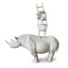 "Rhino with chairs" | Sculptures by MARCANTONIO. Item composed of wood and bronze