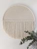 Circle wool macrame - Blanc Circle | Tapestry in Wall Hangings by Kat | Home Studio. Item composed of cotton & fiber compatible with boho and minimalism style
