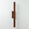 "Lume" Hardwood Wall Sconce Light | Sconces by THE IRON ROOTS DESIGNS. Item made of maple wood & brass compatible with minimalism and mid century modern style
