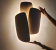 Clipper 3 | Layered Architectural Ceramic Wall Sconce | Sconces by Naaya Studio. Item made of wood with metal works with minimalism & mid century modern style