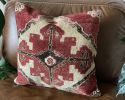 Vintage Turkish Rug Pillow | 20’ | Pillows by Vintage Loomz. Item made of cotton works with boho & country & farmhouse style