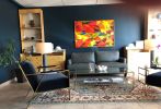 North Wind | Oil And Acrylic Painting in Paintings by Candace Wilson Art Studio | Ontario Hyperbaric Oxygen Therapy Centre in Toronto. Item made of canvas