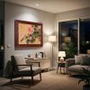 Hand-Painted Gongbi Peony Silk Classical Botanical Wall Art | Oil And Acrylic Painting in Paintings by Dynasty Artisan. Item composed of wood and fabric in contemporary or eclectic & maximalism style