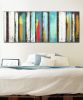 Turquoise Panels | Oil And Acrylic Painting in Paintings by Ronald Hunter | Roxier Art Gallery in Rotterdam. Item composed of wood & canvas compatible with modern style