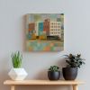 The Gulch | Mixed Media in Paintings by Rich Godfrey. Item composed of wood & canvas compatible with minimalism and mid century modern style