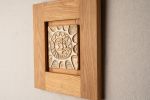 Mayan Sun Ceramic Wall Art | Wall Sculpture in Wall Hangings by Clare and Romy Studio. Item composed of ceramic in boho or mid century modern style