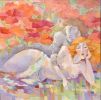 "Adam&Eve" | Paintings by Marina Saba Fine Art. Item composed of canvas in contemporary style