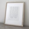 Two Loops - original handmade silkscreen print | Prints by Emma Lawrenson. Item made of paper