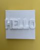 Hello | Signage by Emeline Tate. Item composed of canvas