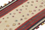 Vintage Persian Kilim in Beige with Multicolor Stripes | Area Rug in Rugs by Rug and Kilim