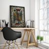 Hand painted "King of Spades" | Mixed Media by ArtForLoft. Item composed of paper in mid century modern or eclectic & maximalism style