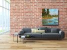 Morning Calm - Landscape Painting on Canvas | Oil And Acrylic Painting in Paintings by Filomena Booth Fine Art. Item made of canvas works with country & farmhouse & rustic style