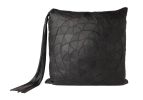 Emblem Tassel Pillow | Cushion in Pillows by Moses Nadel. Item composed of leather