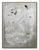 White and Black Contemporary Abstract Painting | Paintings by Michael O'Guinn. Item composed of wood and canvas in contemporary or industrial style