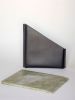 Mappe - verde laguna | Serving Board in Serveware by gumdesign. Item made of marble with leather works with contemporary style