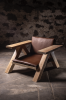 TTR Lounge Chair | Chairs by NO AGE FURNITURE STUDIO. Item made of oak wood & leather