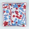 Figs Cornflower Blue Cushion Cover | Pillows by Jessie de Salis. Item composed of linen in boho or mid century modern style