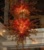 "Golden Nugget" ~ Hand Blown Glass Chandelier Lighting | Chandeliers by White Elk's Visions in Glass - Glass Artisan, Marty White Elk Holmes & COO, o Pierce