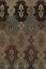 Vintage Distressed Runner Rug, Earthy Tones Geometric Floral | Area Rug in Rugs by Rug and Kilim