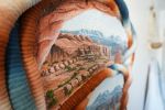 Mixed Media Fiber Paintings | Mixed Media by Demi Kahn Art. Item made of cotton with paper