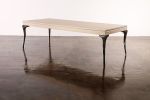 Cast Bronze and Wood Coffee Table by Costantini, Enzio | Tables by Costantini Design. Item composed of wood and bronze in contemporary or modern style