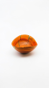 Sculptural Cherry Wood Bowl with Deep Teal Resin Inlay | Decorative Bowl in Decorative Objects by Holzkunst Samuel Meisinger. Item made of wood works with art deco & modern style