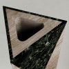 "Polimelus" Vase in Travertine Marble and Green Alpi Marble | Vases & Vessels by Carcino Design. Item composed of marble compatible with contemporary style
