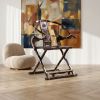 Imperial Ming Dynasty Style Folding Horseshoe Chair Jiaoyi I | Folding Chair in Chairs by Dynasty Artisan. Item composed of wood compatible with contemporary and eclectic & maximalism style