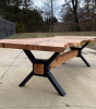 Live Edge Single Slab Table |  Deposit only | Dining Table in Tables by TRH Furniture. Item composed of wood & metal