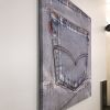 "Pocket" | Embroidery in Wall Hangings by ANTLRE - Hannah Sitzer | Google RWC SEA6 in Redwood City. Item made of fabric