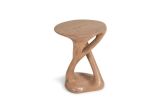 Sasha Side Table, Solid Wood with Antique Oak Finish | Tables by Amorph. Item composed of oak wood