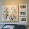 Notes & Scribes, Callahan Rd V,  Callahan Road X and Callahan Road IX | Oil And Acrylic Painting in Paintings by Anne C. Faber. Item made of canvas with synthetic