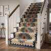 Handwoven Woolen Stair Runner Rug | Rugs by Evergreen Carpets. Item made of wool works with boho & minimalism style