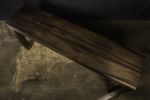 Modern Argentine Rosewood Console Table with Bronze Sabots | Tables by Costantini Design. Item composed of wood & bronze compatible with contemporary and modern style