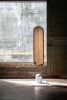 A WOMAN IN CURVE MIRROR | Decorative Objects by PATAPiAN. Item composed of bamboo and brass